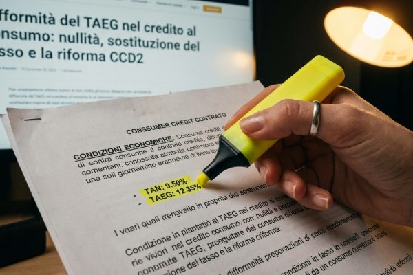 Difformità del TAEG nel credito al consumo nullità, sostituzione del tasso e la riforma CCD2